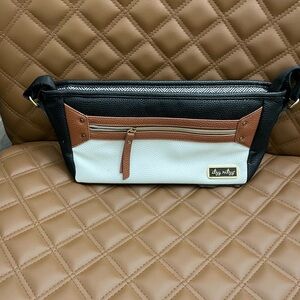 Itzy Ritzy Adjustable Stroller Caddy – Stroller Organizer in Coffee & Cream